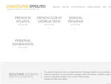 Tablet Screenshot of christopheippolito.com
